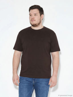 Bisiklet Yaka Penye Erkek Ti??rt