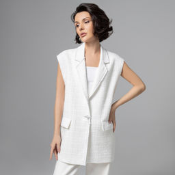 Жилет , в котором выглядишь дорого, Карьерный взлет (античный белый) - Charutti фото 10