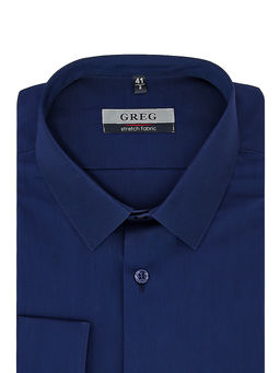 Сорочка мужская длинный рукав GREG 240/238/NB/SZR STRETCH  фото 4