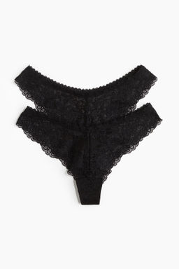 Pack de 2 bragas Brazilian de encaje - H&m фото 5
