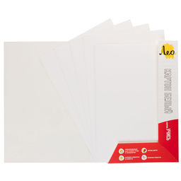 Лео Учись Картон белый, мелованный LNWCB-01 200 г/м2 A4 21 х 29.7 см 8 л. 1 цв