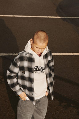 CHECK QUILTED OVERSHIRT - Zara фото 5