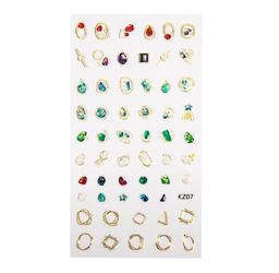 Planet Nails Наклейки для ногтей 3D для дизайна ногтей 23068  фото 9