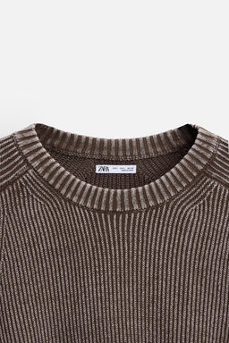 FADED TEXTURED SWEATER - Zara фото 17