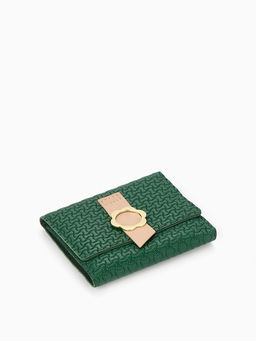 Кошелёк женский на кнопке, 11?1?10 см, комбинированный, жёлтый