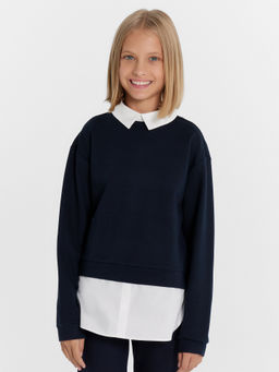 Джемпер для девочек в синем цвете - Mark formelle фото 2