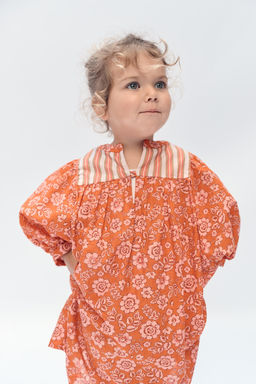 2-14 A?OS/ VESTIDO KAFT?N FLORES LIMITED EDITION / Naranja - Zara фото 3
