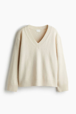 Jersey oversize con cuello de pico - H&m фото 4
