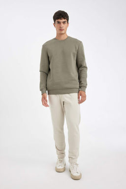 Relax Fit Kal?n Jogger Esofman Alt? Basic Duz Beli Bagc?kl? Lastikli Paca Cepli - Defacto фото 4