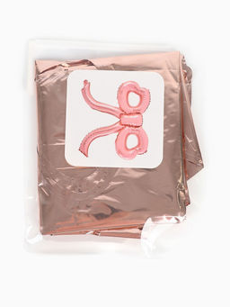 Цена за 2 шт. Воздушный шар фольгированный 22" «Бант», розовое - золото