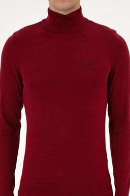 Erkek Slim Fit Boazl Bordo Basic Kazak - U.s. polo assn фото 6