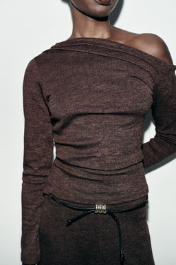 ASYMMETRIC PIQU_ TOP - Zara фото 4