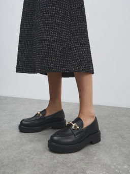 Женские лоферы LOVE MOSCHINO NEW CITY LOVE Артикул 4562256, черный  фото 6
