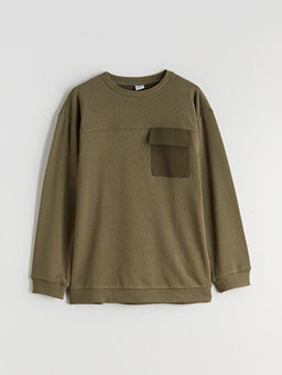 Bisiklet Yaka Erkek ?ocuk Sweatshirt