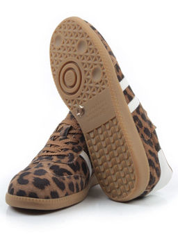 03-270-6PC LT. BROWN/LEOPARD Кеды женские (натуральная кожа) - Фабричный китай фото 17