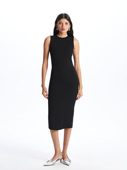 Bisiklet Yaka Kad?n Bodycon Elbise