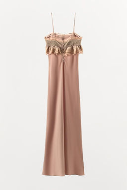EMBROIDERED DRESS WITH CONTRAST BOW - Zara фото 5