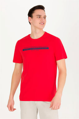 U. S. Polo Assn Мужская красная футболка с круглым вырезом - U.s. polo assn фото 7