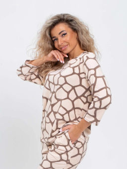 Костюм женский, цвет бежевый - Текс-плюс фото 2