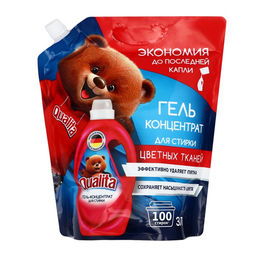 Жидкое средство для стирки Qualita, гель, для цветных тканей, 3 л