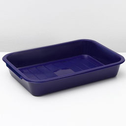 Туалет средний с сеткой 36×26×6.5 см, синий/черничный