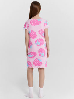 Сорочка ночная для девочек розовая с принтом - Mark formelle фото 3