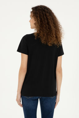 U. S. Polo Assn / Женская черная футболка - U.s. polo assn фото 12