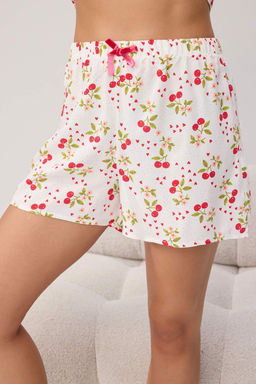 Beyaz-Cok Renkli Bask?l? Shally Dokuma Pijama Tak?m? THMSS26PT00180 - Trendyolmilla фото 3