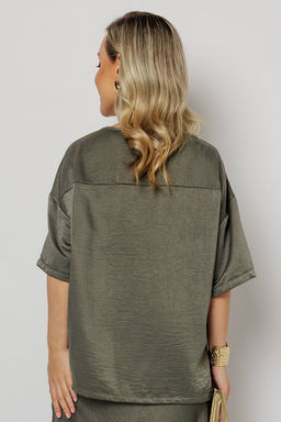 Блузка женская 4483/05/Оливковый - Rise фото 2