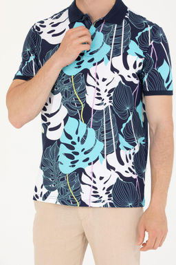 U. S. Polo Assn Мужская темно-синяя футболка с воротником-поло - U.s. polo assn фото 6