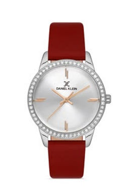 Наручные часы Daniel Klein женские с красным ремешком 13030-6
