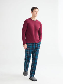 Standart Kal?p Ekose Erkek Pijama Alt