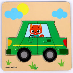 Пазл Машинка - Лесная мастерская фото 2