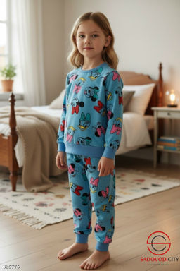 Пижама для девочки с рисунком
