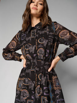 Платье женское 12411-35116 multicolor-black - Eleganzza фото 4