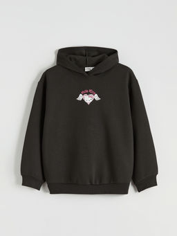 Hello Kitty Bask?l? K?z ?ocuk Kal?n Sweatshirt