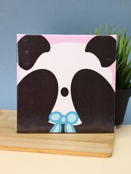 Картина из помпонов на подрамнике Draw Me! Panda, (20 х 20 см)