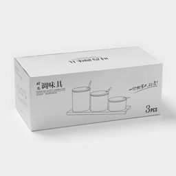 Банки с ложками на деревянной подставке Эстет. Gold, набор 3 шт.: 300 мл, керамика, белые - Simaland фото 14