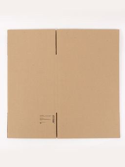 Коробка складная, бурая, 40 х 31 х 36 см