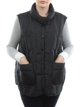 24-616 BLACK Жилет утепленный женский (пух) - Fashion фото 3