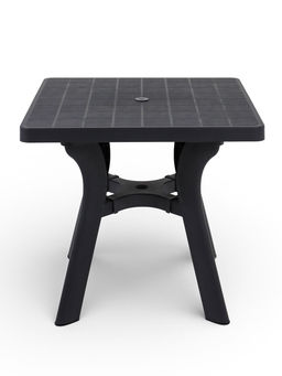 Стол садовый «Атлант», 80×80×76.5 см, квадратный, пластиковый, цвет графитовый