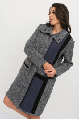 ЗЛАТА Кардиган В1849/ч/б-джинс