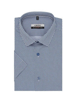 Сорочка мужская короткий рукав GREG 123/201/6197/Z/1p