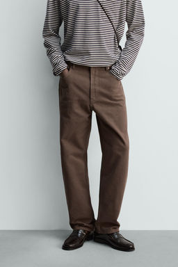 JEANS STRAIGHT FIT LAVADO / Marr?n / Topo - Zara фото 2