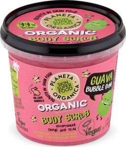 Planeta Organica / Skin Super Food / Скраб для тела Полирующий Guava bubble gum, 485 г