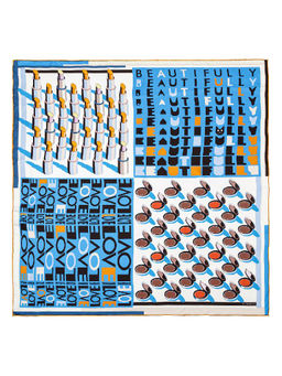 Платок жен. шелк 90х90 E04-8377-12 - Eleganzza фото 5