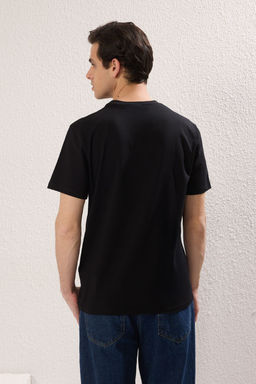 Trendyolmilla Man Siyah-Beyaz-Lacivert 3lu Oversize/Genis Kesim Etiketli %100 Pamuk Tok Kumas T-shirt TMNSS25TS00083  фото 5