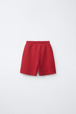 BERMUDA INTERLOCK SPORTY / Rojo - Zara фото 4
