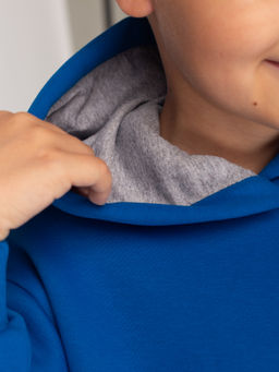 Костюм детский футер 3-х нитка начес пенье Бейби стайл СИНИЙ НЕОН 3 - Domtrik фото 3