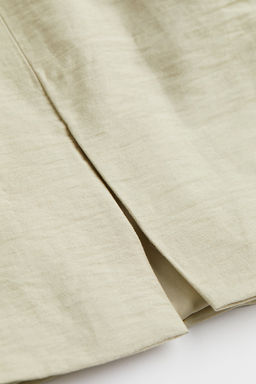 Falda corta en mezcla de lino - H&m фото 2